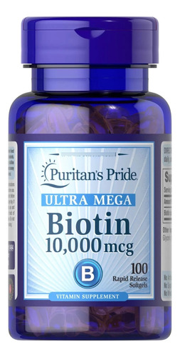 Biotina 10,000 Mcg X 100 Capsulas Blandas
