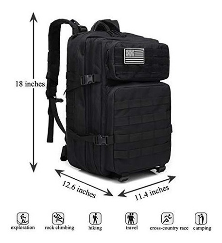 Mochila Tactica Dunnta, Paquete De Asalto De 3 Dias Molle Bu