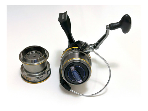 Reel Mitchell Compact Gold Lc 7000 Negro Derecho/izquierdo
