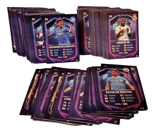 Estrellas Del Fútbol 1 & 2 - Lote 100 Cartas Diferentes 