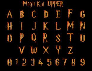 Imagem 1 de 2 de Placa Quadro Decorativo A4 - 21 X 29,7 Harry Potter Alfabeto