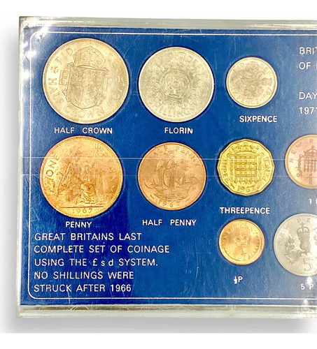 Wow Set 11 Monedas Antiguas De Gran Bretaña (Usado)