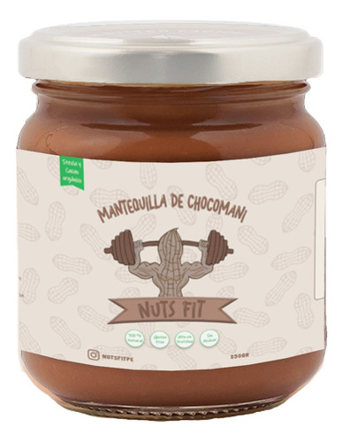 Mantequilla De Chocomaní 250gr (sin Azúcar,sin Preservantes)