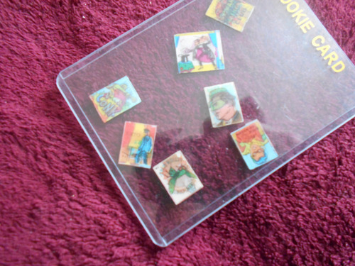 7 Cromos Pequeños Lenticulares Álbum Marinelandia Batman (Usado)