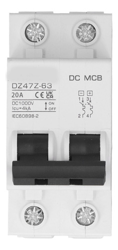 Interruptor Dc De Protección Contra Sobrecarga De 1000v