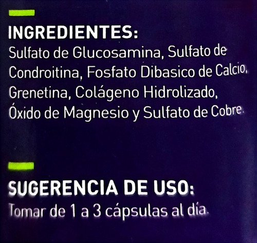 Capsulas De Colageno Hidrolizado Glucosamina Calcio 90cap Sabor Sin Sabor