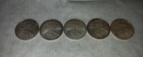Imagen 7 de 7 de 5 Onzas De Plata American Eagle. Las 5 300 Dolar