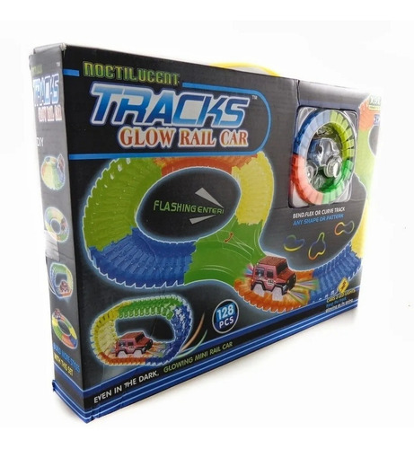 Pista Magic Tracks Glow Enciende En La Oscuridad