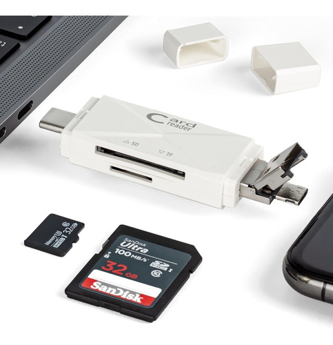 Lector Micro Sd Para Android Adaptador Usb Camara 5 1 Pc