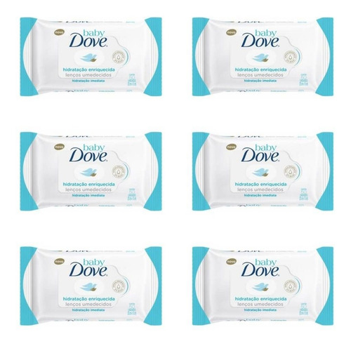 Dove Hidratação Enriquecida Lenços Umed C/50 (kit C/06)