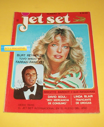 Farrah Fawcett Revista Jet Set 1978 Pedro Vargas Linda Blair