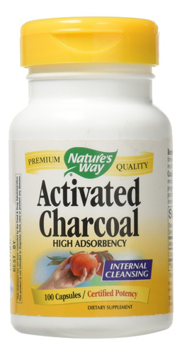 Pack Of 2 X Nature's Way Activated Charcoal Hi Pot - 100 Cap