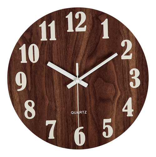 Imagen 1 de 7 de Moderno Reloj De Pared Redondo Números Clásicos