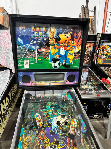 Flippers Pinball World Cup 94 Full Led Impecable (Usado)