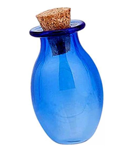 5 Botellas A, Pequeños Frascos De Vidrio, Accesorios, Azul