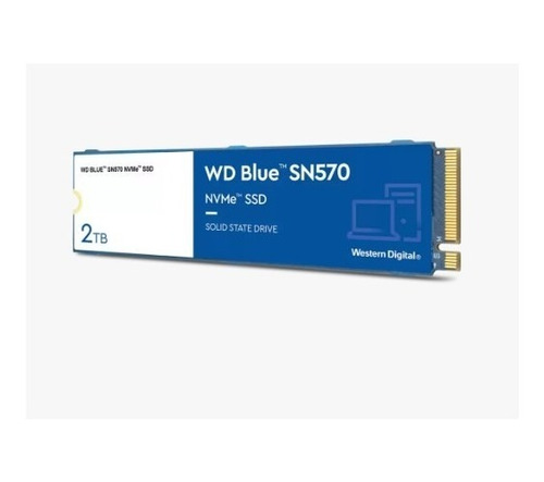 Disco Nvme Ssd M.2 2tb Wd Blue Sn570 3500 Mb/s Wds200t3b0