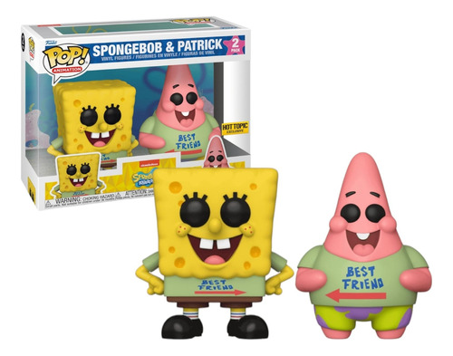 Funko Pop Bob Esponja & Patricio 2 Pack Hot Topic Exclusive