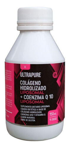 Ultrapure Colágeno Coenzima Q10 Bebible Poder Antioxidante Sabor Naranja