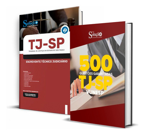 Kit Tj Sp Técnico Judiciário Atualizada + 500 Questões Solução, De Professores Especializados. Editora Solução Concursos, Capa Mole, Edição Oficial Em Português, 2023