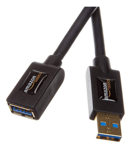 Cable De Extension Usb 3.0 de Macho A Hembra, Negro