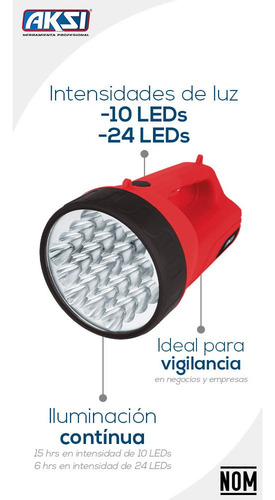 Linterna Reflector Recargable 111611 Aksi