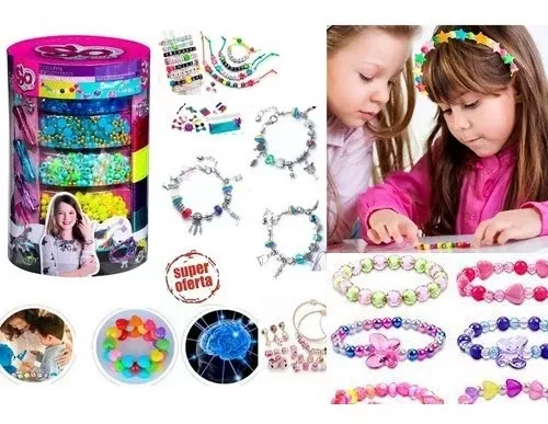 Acumulativo realeza camioneta Set De Creación De Pulseras Para Niñas - Set Bisutería | Cuotas sin interés