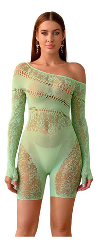 Mono Sexy De Encaje Moldeador De Cuerpo Shapewear Con Recort