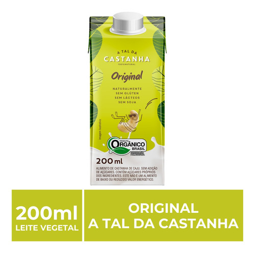 Caixa De 200ml, Leite Vegetal, A Tal Da Castanha