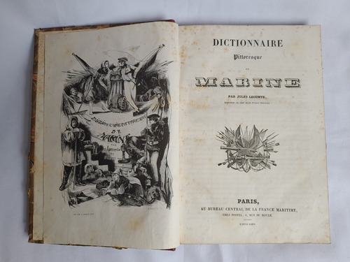 Diccionario De Marina, Jules Lecomte, En Frances 1835.barco