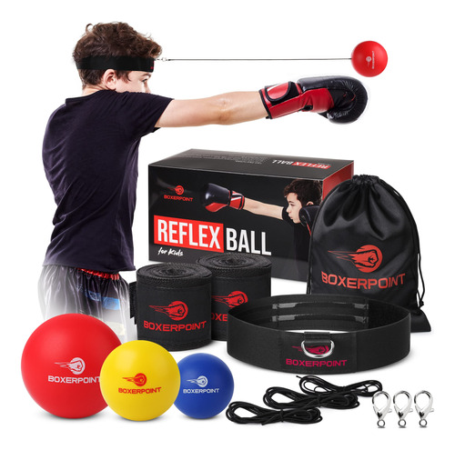 Kit Completo De Boxeo Pelotas React Reflex Y Accesorios