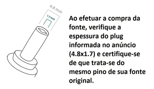 Carregador Itautec W7440 W7445 65w Plug Em L 19v 3.42a
