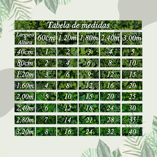 Jardim Vertical Muro Verde Alta Qualidade Grama Sintética