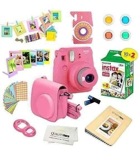 Camara Instantanea Fujifilm Instax Mini 9 Flamingo Rosa Con