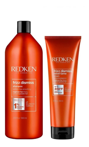 Shampoo Frizz Dismiss 1000ml + Crema Antifrizz 250ml Redken
