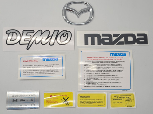 Mazda Demio Combo Calcomanías Y Emblemas 