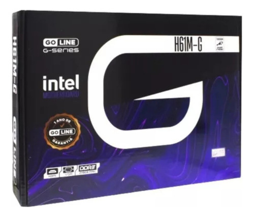 Placa Mãe Para Intel Goline H61m-g Socket Lga1155 Ddr3 Preto Core I7 / I5 / I3 / Máxima 16 Gb
