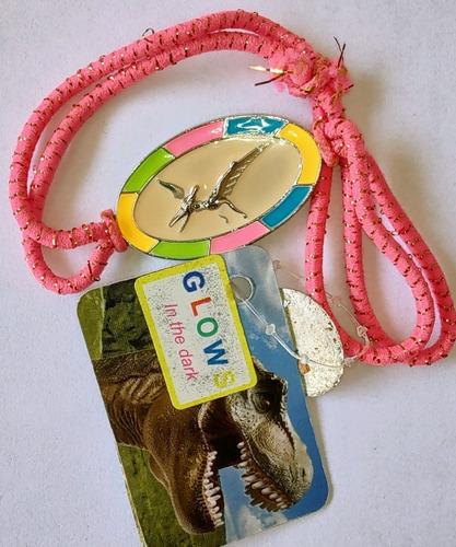 Pulsera Nena Jurassic World Glow Con Cordón Flúo Ajustab