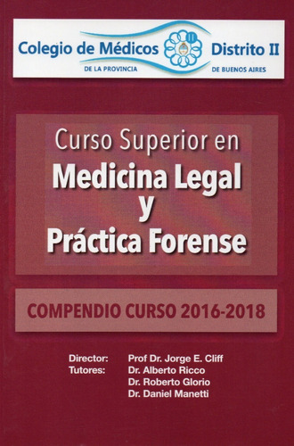 Curso Superior Medicina Legal Y Practica Forense.cliff 2016