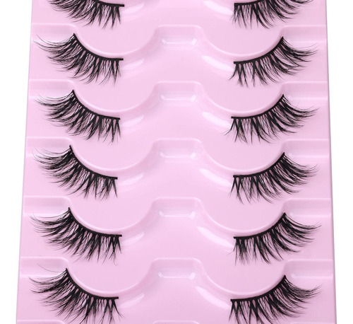 Pestañas Postizas Half Lashes Alice 3d Naturales 7 Pares