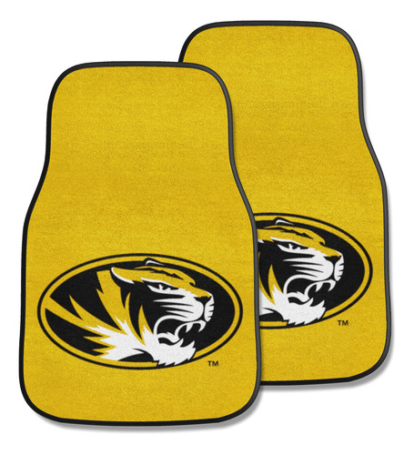 Fanmats  Missouri Tigers - Juego De 2 Alfombrillas Delanter.