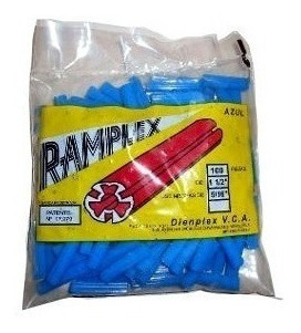 Ramplug Pack De 100 Ramplux Color Azul 1 1/2 