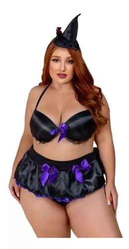 Fantasia feminina adulta noturna de bruxa para halloween, vestido fantasia  sexy