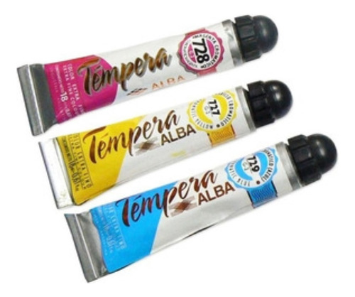 Tempera Alba Profesional 18ml En Pomo Grupo 2 Cromático Color 728 MAGENTA CROMATICO