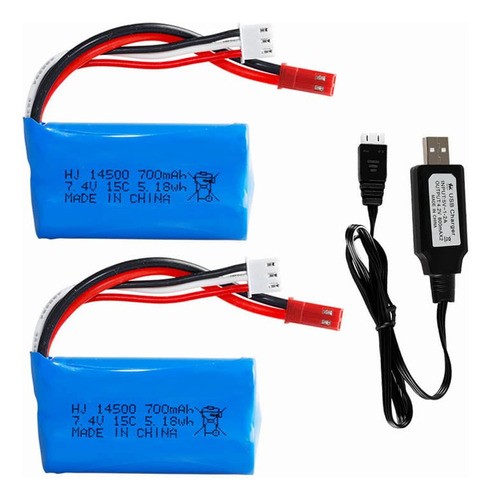 7.4v 700mah Li-ion Batería Para Hbx Rc Car B0863tcndl_250424