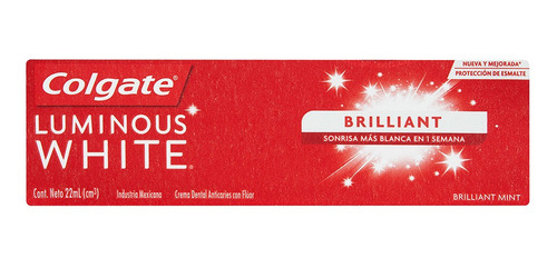 Crema Colgate Luminous White Tubo X 22 - mL a $218