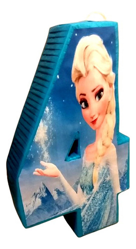 Decoracion Piñata Frozen Elsa Numero