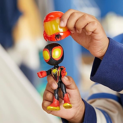 Juguete Spidey Miles Morales Carro De Accion Con Personaje