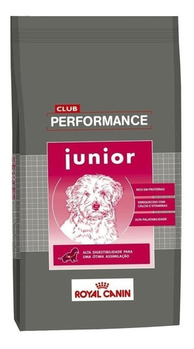 Alimento Royal Canin Club Performance Junior para perro cachorro todos los tamaños sabor mix en bolsa de 15 kg