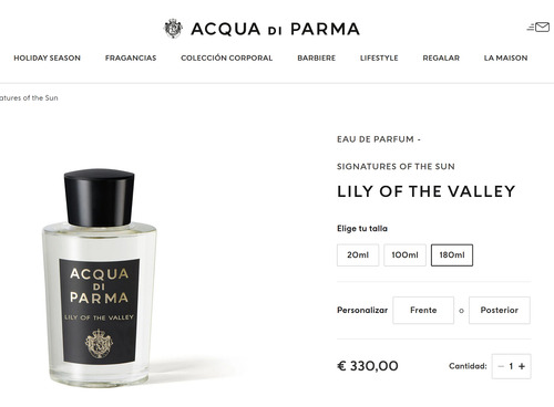 Perfume Nicho Acqua Di Parma Lily Of The Valley Edp 200ml