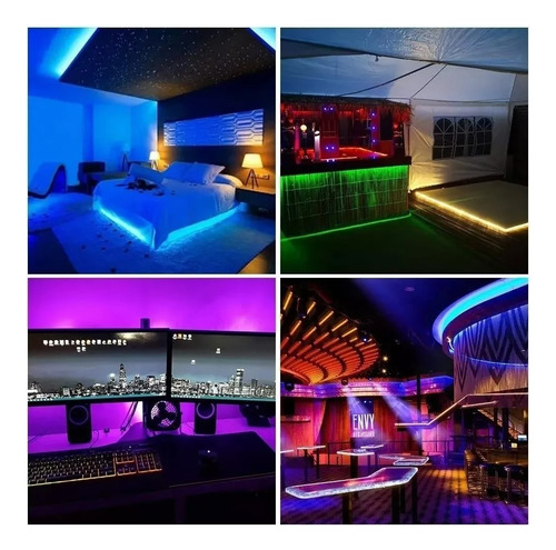 Tira Led Rgb 5050 Rgb + Control + Transformador 5 Metros